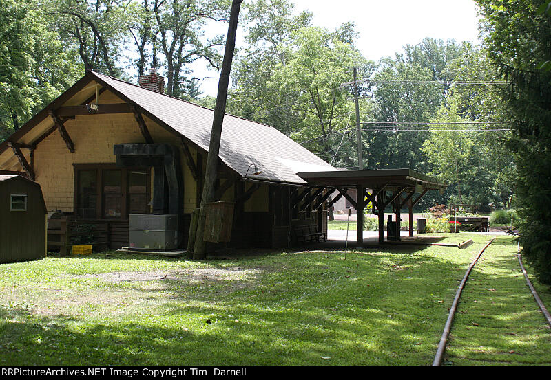 Rear of station/post office, facing west towards Philly.